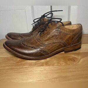 Bed Stu Cobbler series Lita Oxfords lace up wingtip womans size US 9 Brown